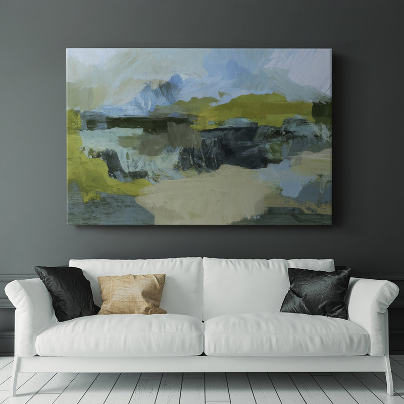 Geothermal Patchwork I -Gallery Wrapped Cavas, 40" H x 60" W