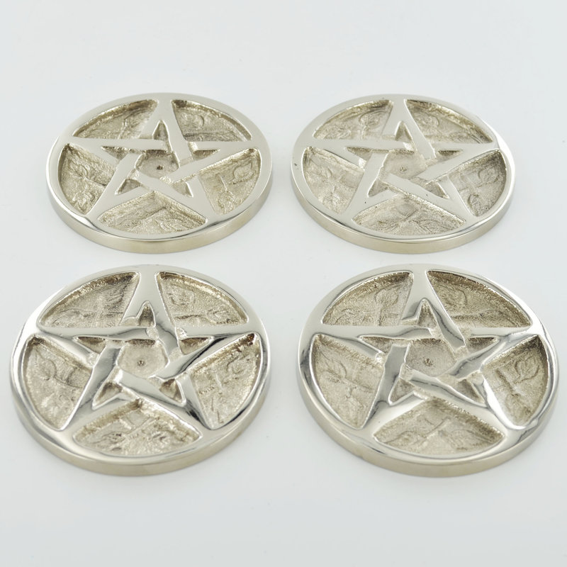 4 Piece Metal Fireplace Dish Set