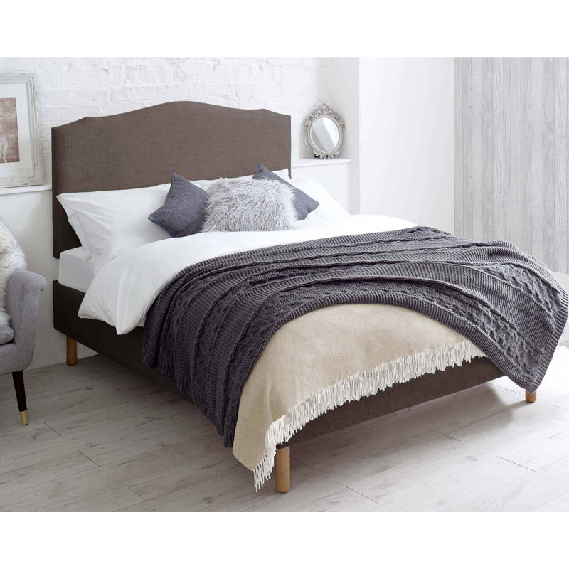 Aimani Upholstered Headboard, Double (4'6), Slate