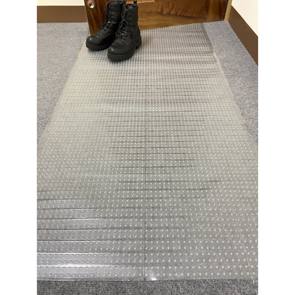 Desk Chair Mat Runner Rugs Clear Vinyl Plastic Floor Runner Protector, Non  Skid Transparent Hallway Entrance Doormat Kitchen Low Pile Carpet Protector