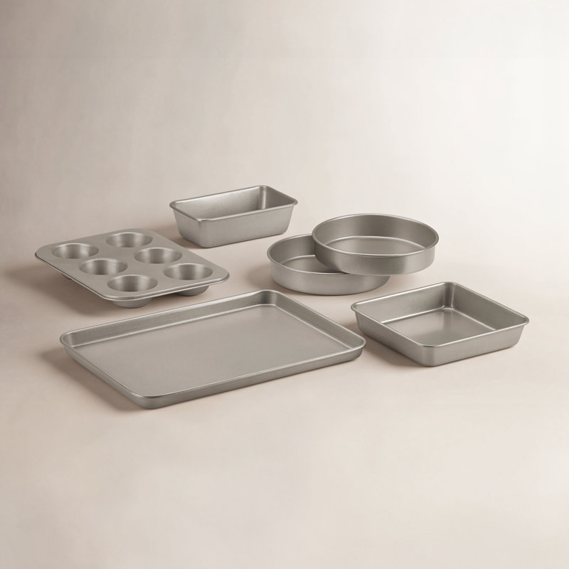 Cuisinart 6-Piece Ceramic Nonstick Bakeware Set, Champagne