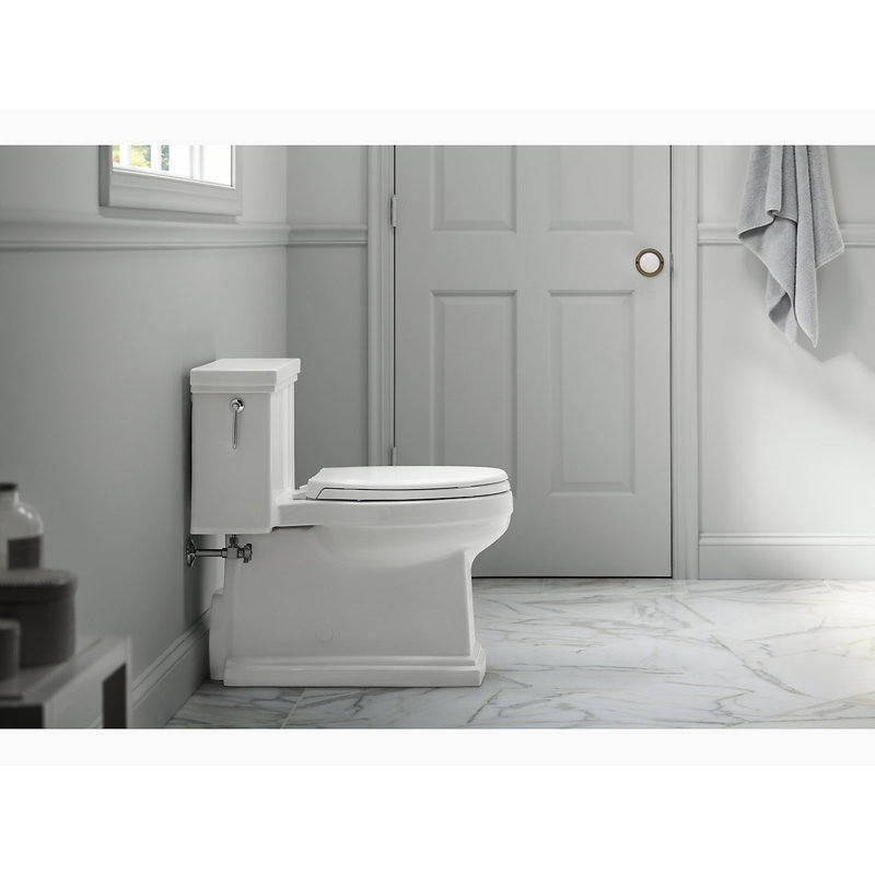 Tresham™ 1.28 GPF Water Efficient Elongated One-Piece toilet (Seat Included), White