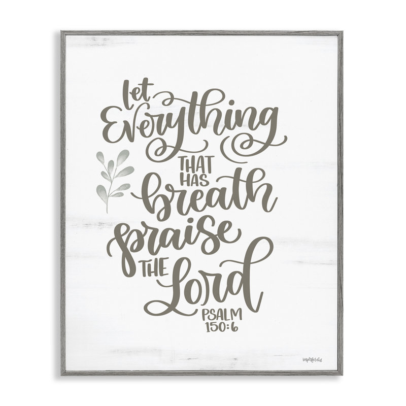  «Praise The Lord Proverb», art de la giclée encadrée par Imparfect Dust, H 14 po x l 11 po, Estampe numérique Farmhouse