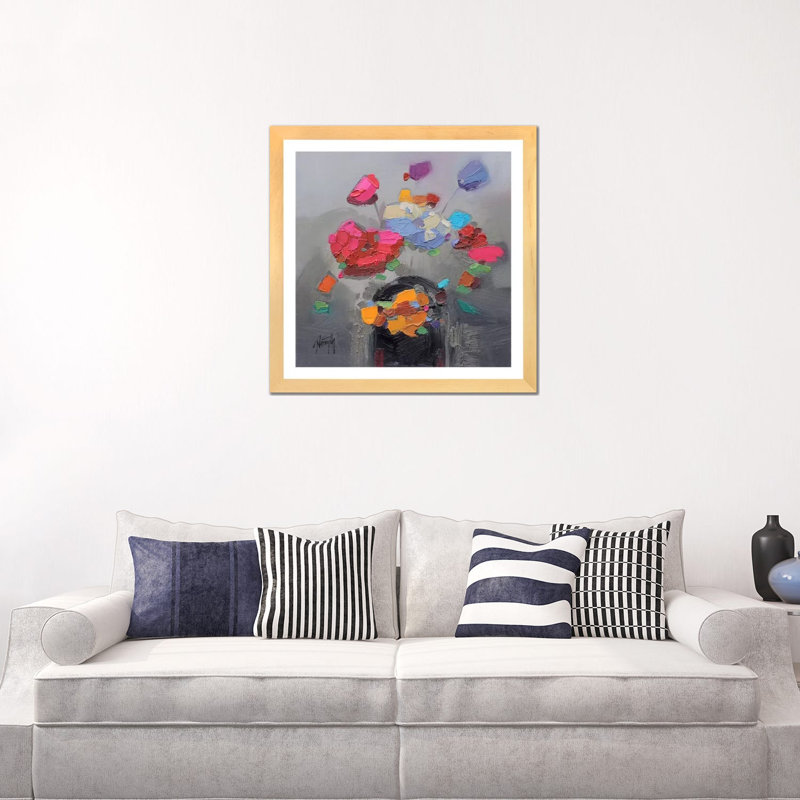 «Floral Study II» par Scott Naismith - reproduction d'art, Aucun mat, Toile tendue, H 26 po x l 26 po x P 1,5 po