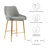 Grisette Upholstered Counter Stool with Metal Frame-87763283