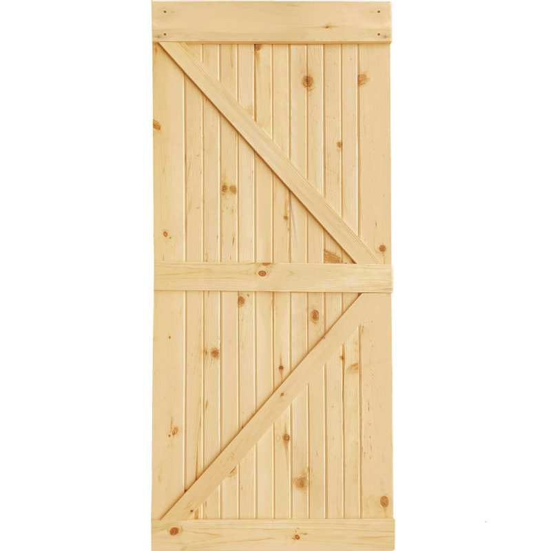 Porte de grange KD Pin K-Bar, 24 po x 84 po