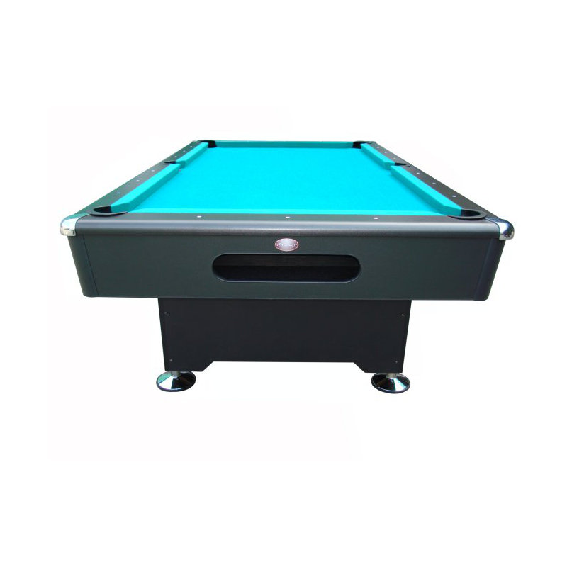 Pool Table, 9', Academy Blue, Black