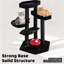 Grand arbre à chat moderne de style gothique 52,6 po - Tour pour chat d'Halloween-984109291