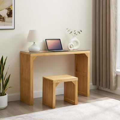 Ensemble de table de salon 2 pièces avec tabouret