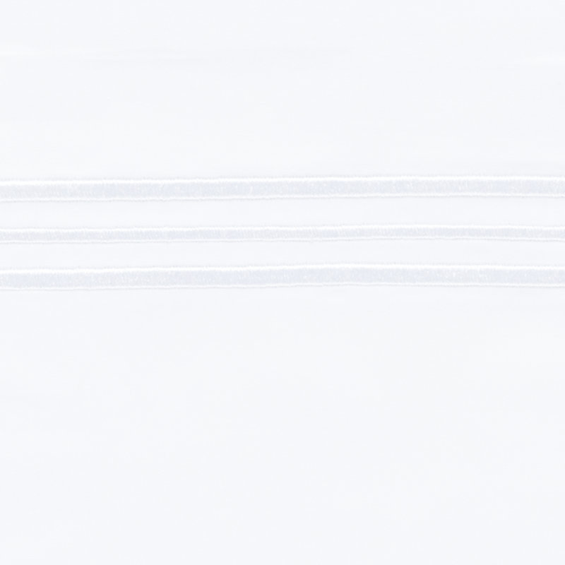 Trio Pillowcases (Pair), White, Standard Pillowcases