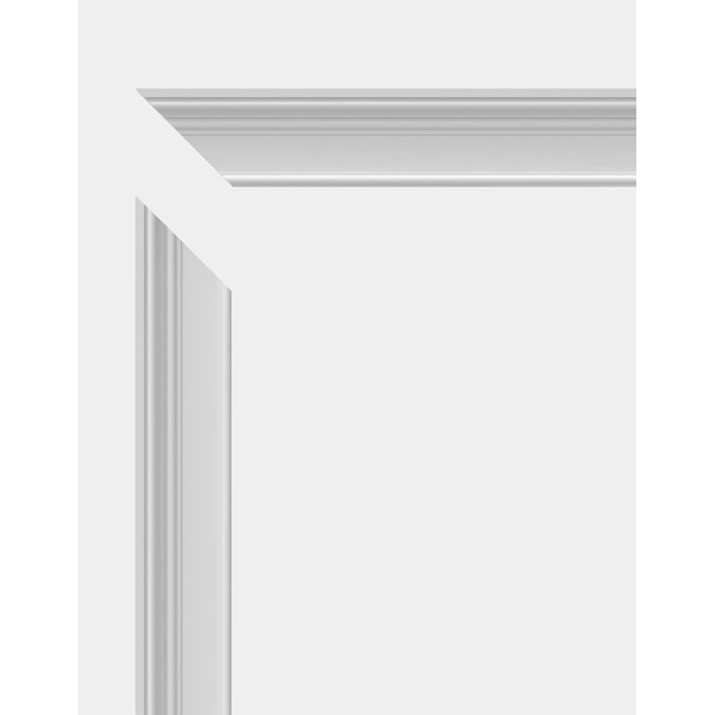 Primed White Pine Wood Door Casing Kit