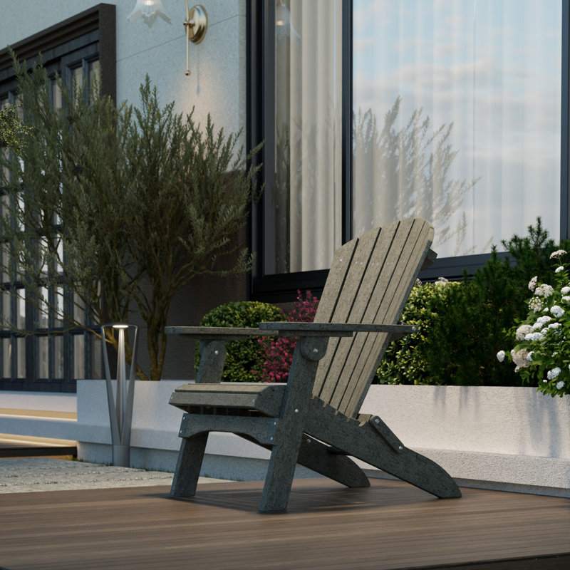 Chaise Adirondack pliante Heritage, Gris foncé