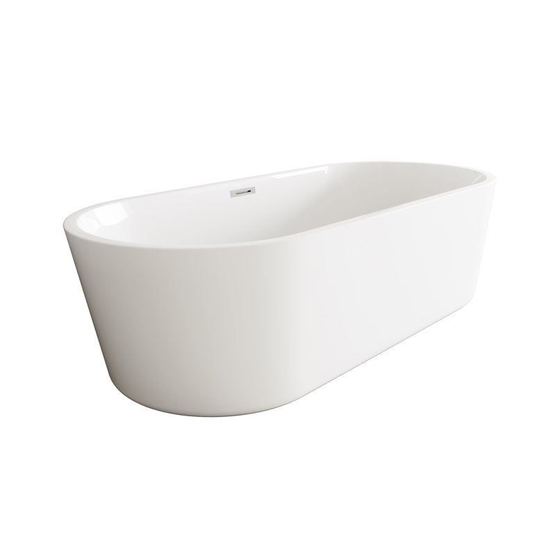 Baignoire de trempage 71 "x 31" Jakeil, Nickel brossé