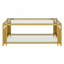 Table basse moderne en verre transparent-838034836