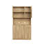 Armoire de cuisine 70,87 "de haut avec 6 portes, 1 tiroir et 1 tablette ouverte-1022894896