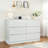 6 Drawer Dresser, Modern Dresser For Bedroom With Spacious Countertop, Storage Cabinet With Concealed Handles, Living Room Cabinet-199260441
