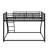 Twin XL Over Queen Bunk Bed With Ladder & Safety Guardrail, Metal Floor Bunk Bed