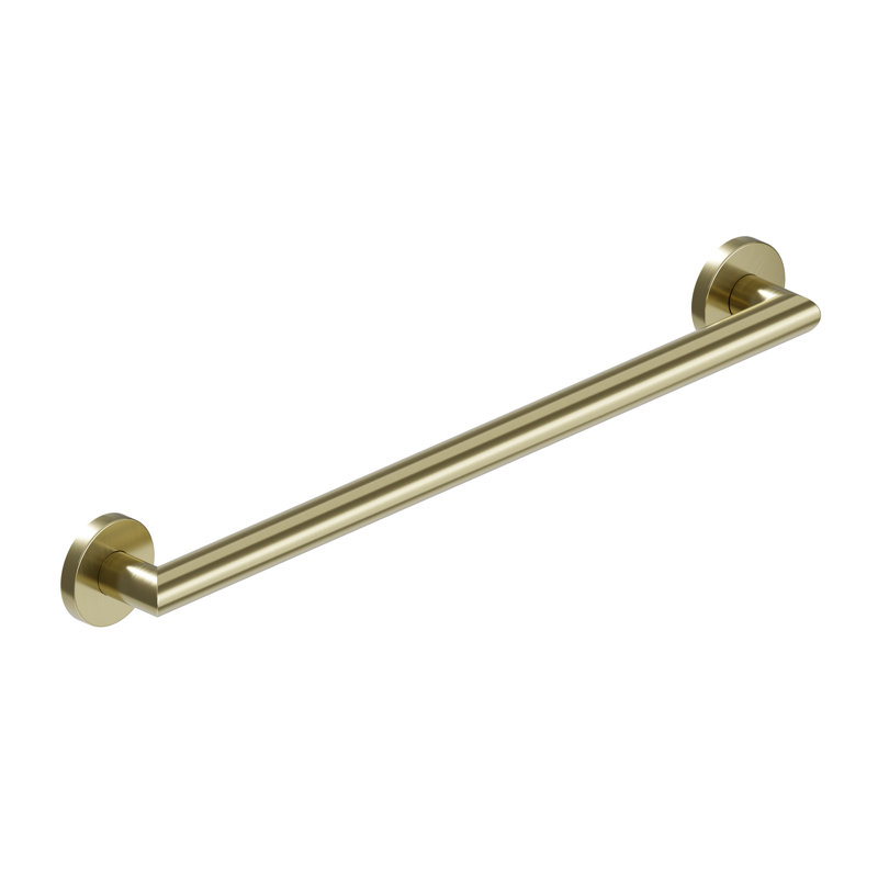 MITER 24 in. x 1.25 in. Grab Bar, ADA Compliant for Bath and Shower Safety (500 lb. Capacity) in Brushed Gold, 24