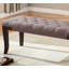 Banc touffeté, tissu, brun-292764316