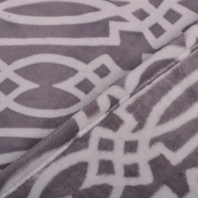 Damask Knitted and Hand Woven Blanket, Stormfront
