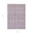 3' X 5' Purple Green And Ivory Plaid Washable Indoor Outdoor Area Rug