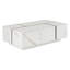 Table basse rectangulaire à plateau coulissant avec 2 tiroirs et 2 rangements cachés pour le salon 47,2 po