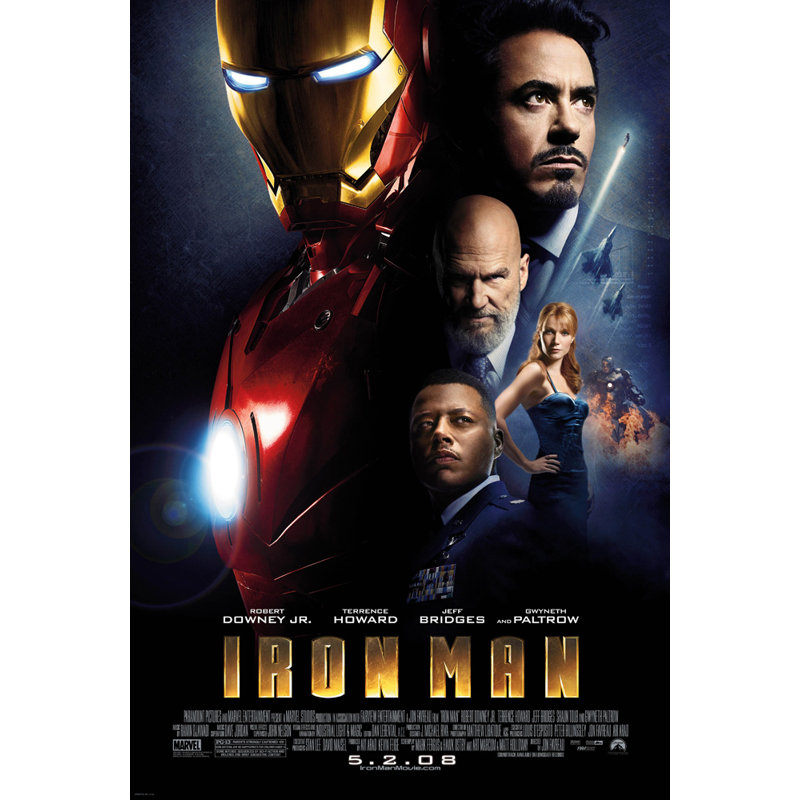 Iron Man, H 18 po x l 12 po