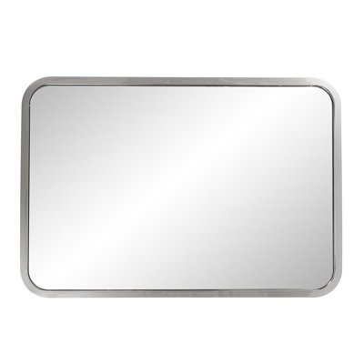 20" Rectangular Stainless Steel Mirror