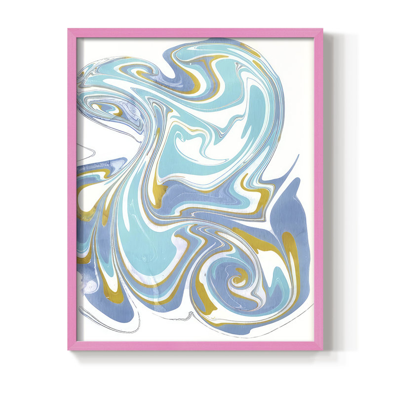 Galaxie VI Framed Print - Solid Wood, Pink, 15" H x 12" W
