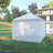 Pop Up Canopy Walls, Universal Replacement Netting, Set Of 4 Mesh Screen Sidewalls, Patio Netting With 6 Service Windows And 1 Door For 10' X 10' Canopy Tent