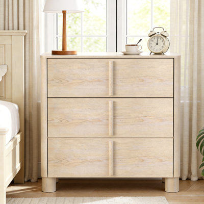  31.5"W Oversized Nightstand with 3 Drawers
