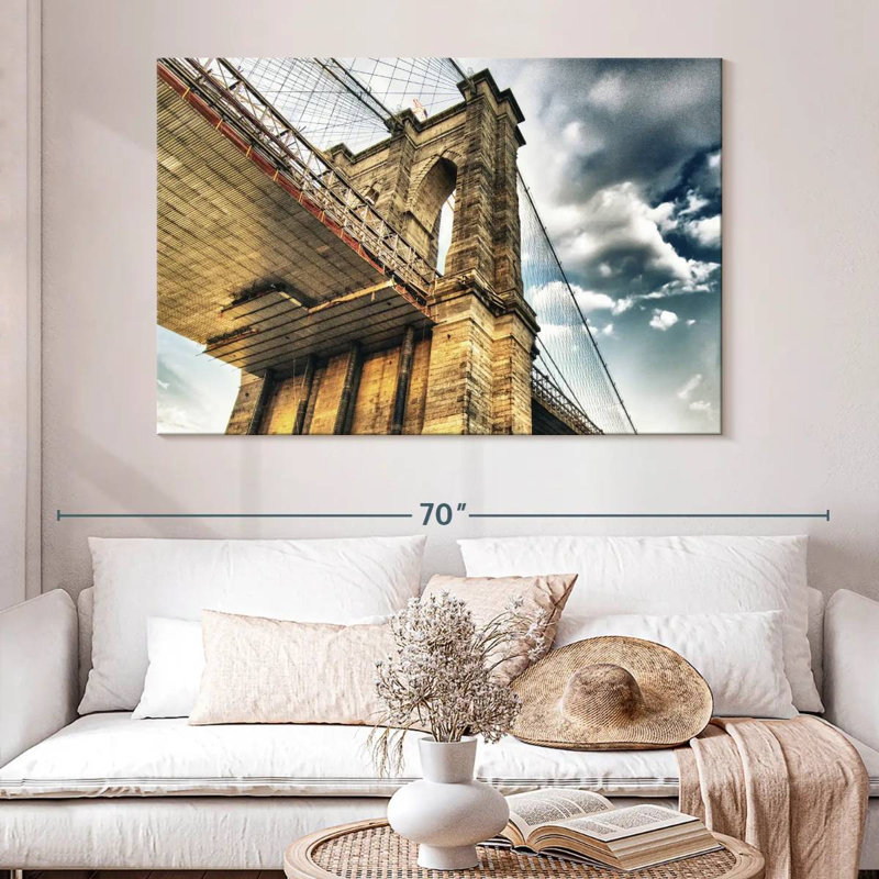 Lilie Brooklyn Bridge, NY, H 34 po x l 51 po