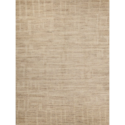 Malmo hand-knotted New Zealand Wool Beige Area Rug