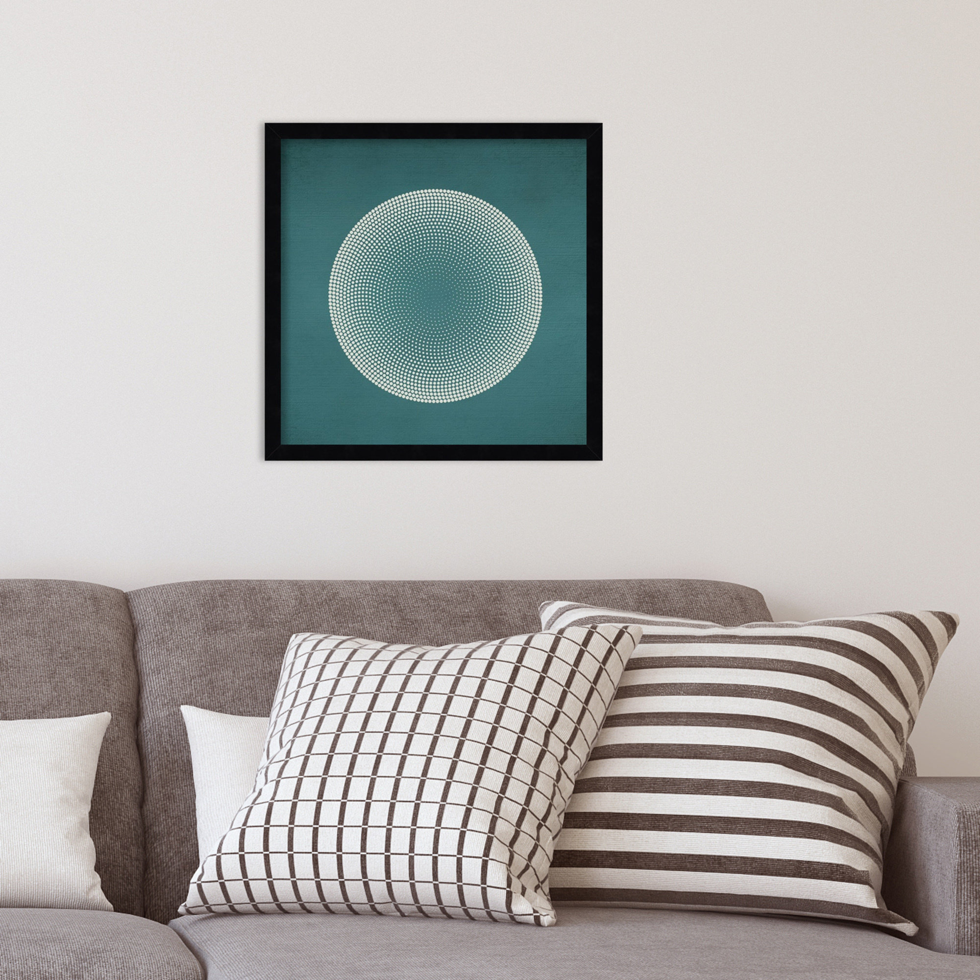 Circles by Incado, Black, 17" H x 17" W x 1" D