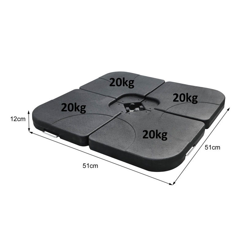 Aliceann 8.1kg Plastic Free Standing Umbrella Base