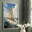 NAUTICAL Series CCCCXXV - Impression encadrée de qualité supérieure - Prêt à être accroché - Aucun clou requis-1668483588-1668483591