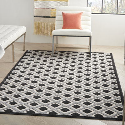 Andoche Houndstooth Indoor Rug