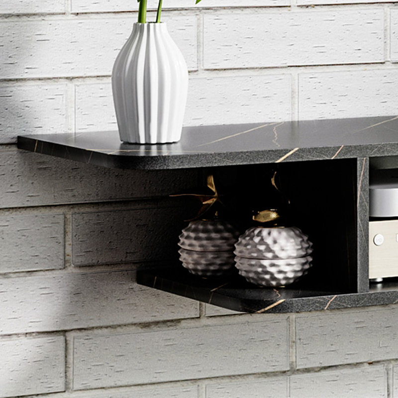 Floating TV Stand for TVs up to 40", Black