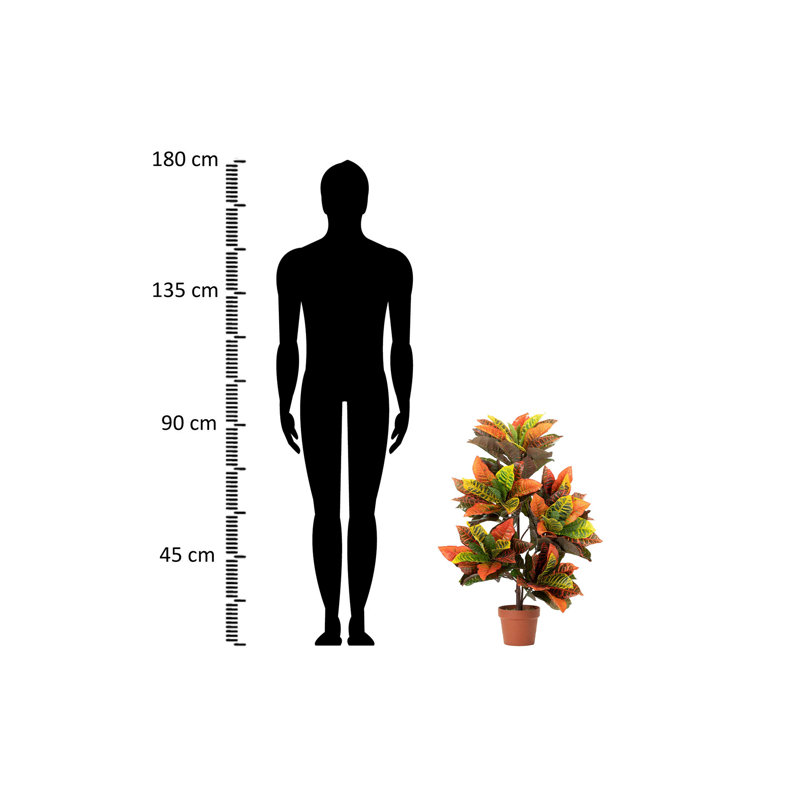 100cm Faux Banana Leaf Plant in Pot