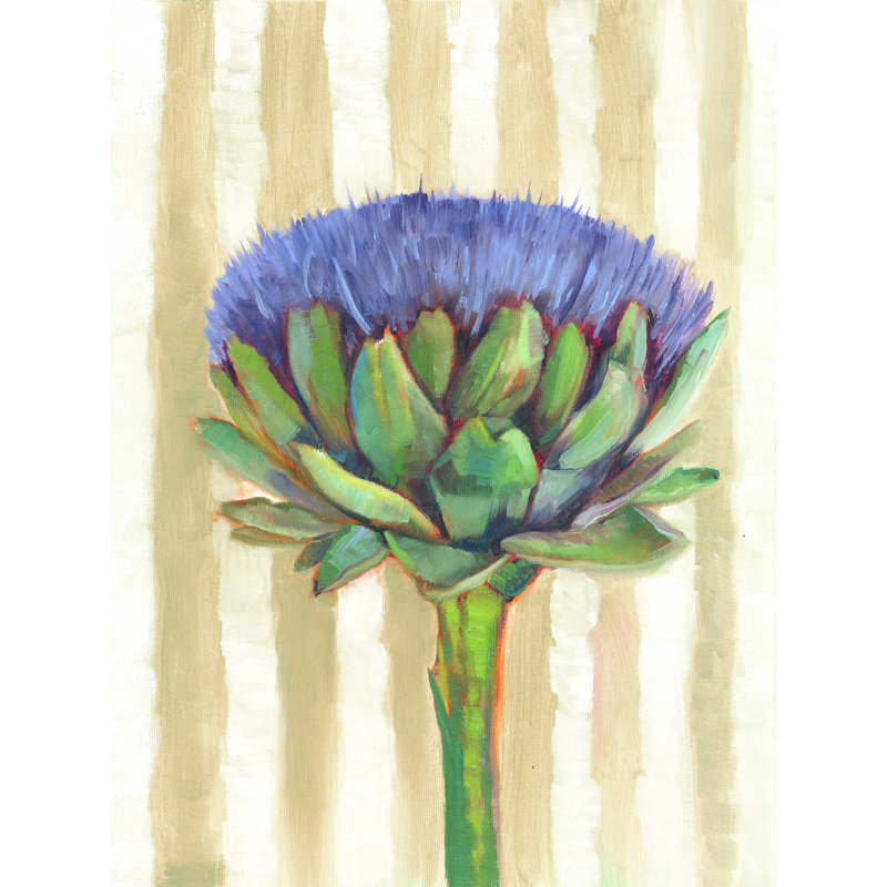 Artichoke Blossom - impression sur toile tendue, H 24 po x l 18 po