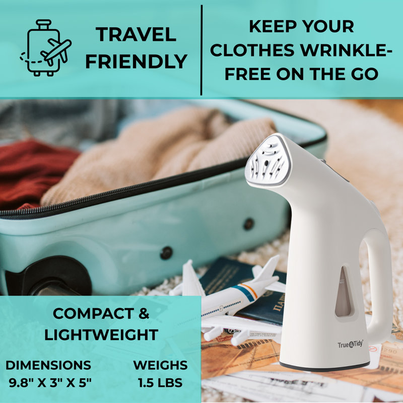 Cuiseur à vapeur portable True & Tidy, blanc, blanc