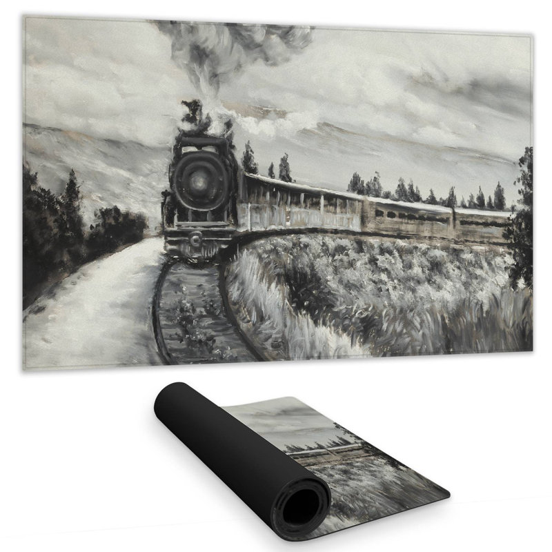 Steam engine train - 14.00"x24.25" Desk mat