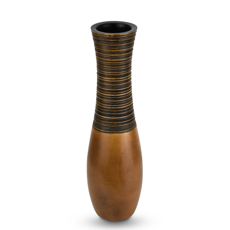 Vase en bois de manguier Boho