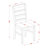 6 Piece Dining Room Furniture Set Contains a Square Kitchen Table with Butterfly Leaf and 4 Dining Chairs with a Bench, Cappuccino-36318472