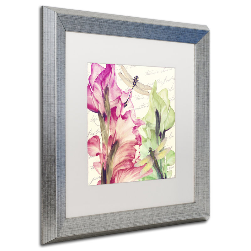 Jadaya «Dragonfly Morning II», impression encadrée, Blanc, H 16 po x l 16 po x P 0,5 po