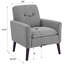 Fauteuil capitonné et rembourré