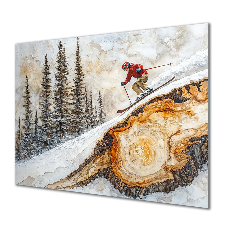 «Summit Gliders», impression d'art en métal moderne, art mural en métal, H 34 po x l 44 po