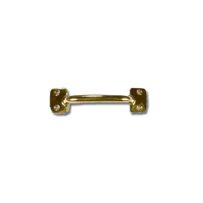 4" Front Mount Pull Solid Brass