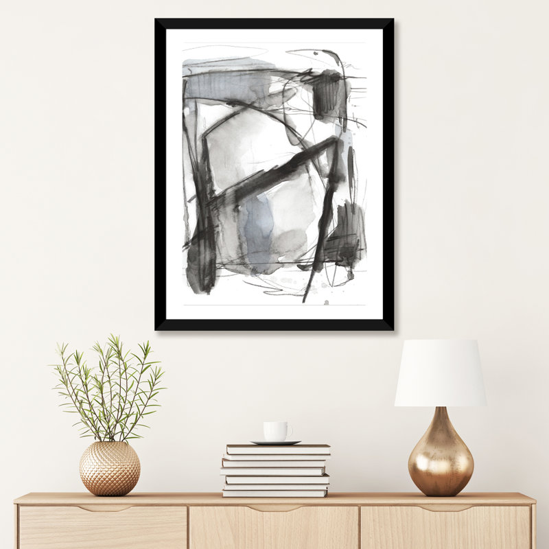 « busyy ii » par éthan harper-reproduction d’art, H 24 po x l 16 po x P 1 po, Papier avec cadre noir