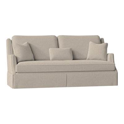 Savannah 87.5" Chenille Round Arm Sofa with Reversible Cushions